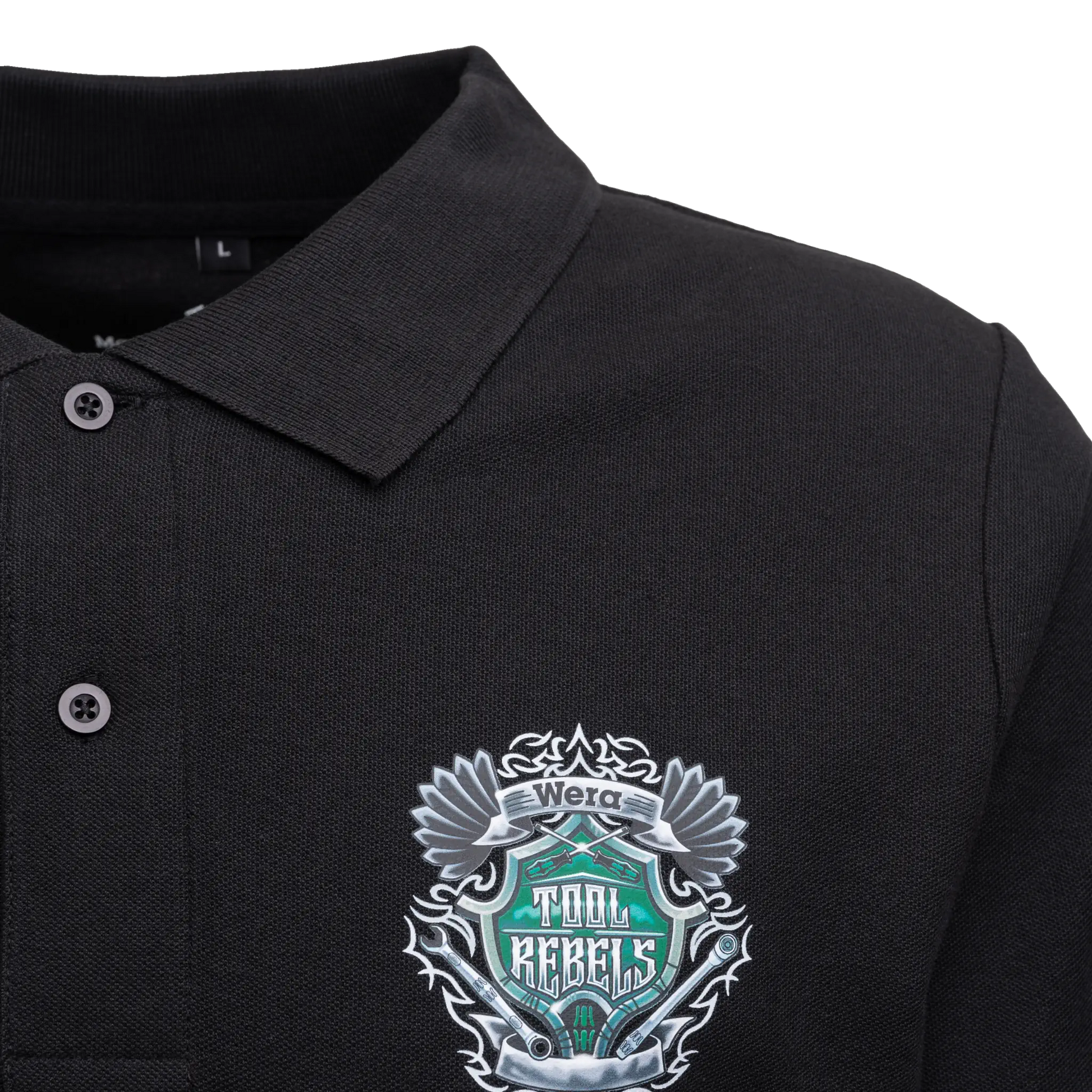 Original Wera Merchandise Polo Shirt mit Tool Rebel Logo auf der Brust und hochwertigem Stoff und Kragen